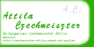 attila czechmeiszter business card